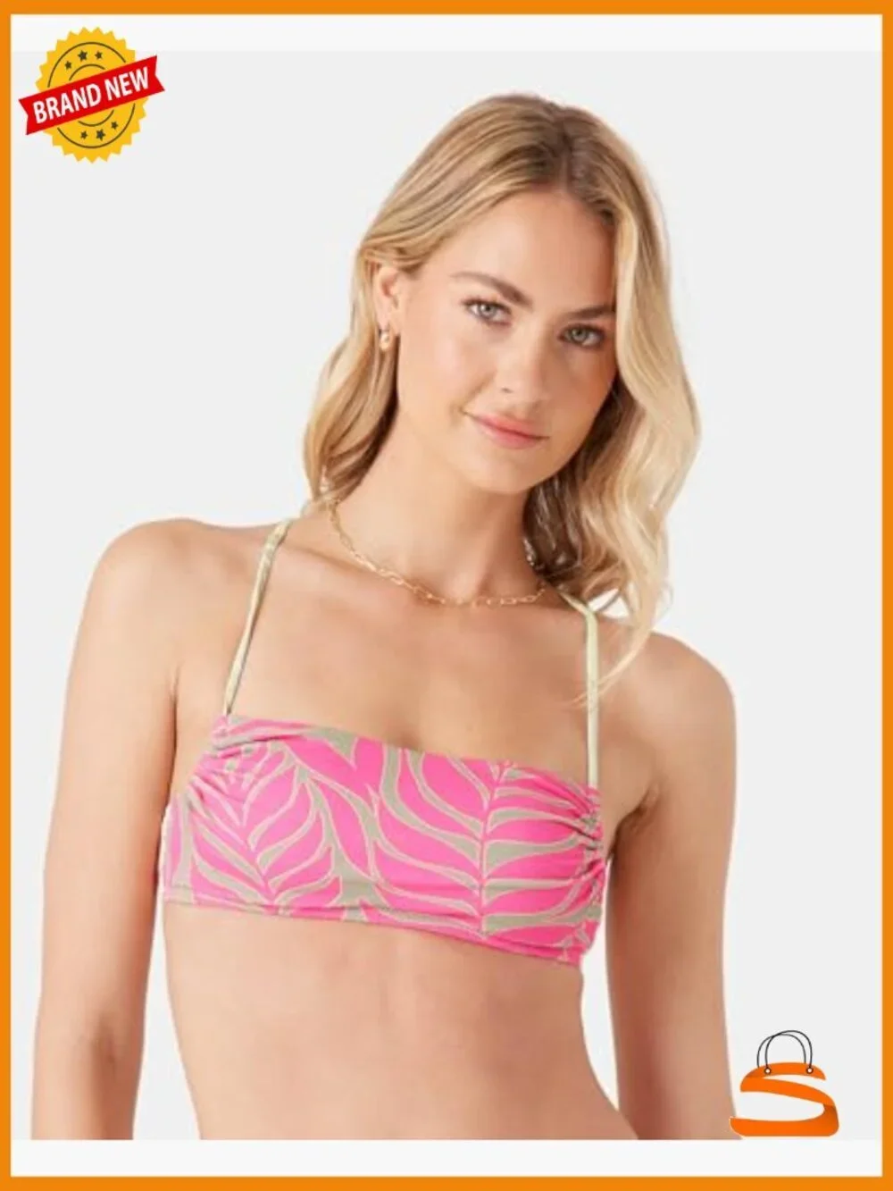 X-Large Quick-Dry Bikini Top with UPF 50+, Removable Pads, Adjustable
